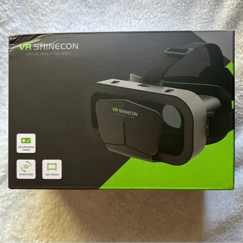 Black Virtual Reality Glasses